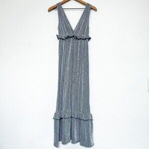 Caution To The Wind Striped Ribbed Maxi Dress